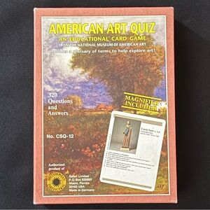 2/$13 American Art Quiz Card Game